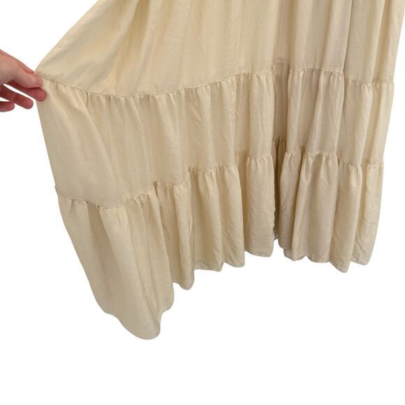 Johnny Was 4 Love And Liberty Tiered Tank Maxi Dress Grey/Cream Size Small S - Picture 5 of 8